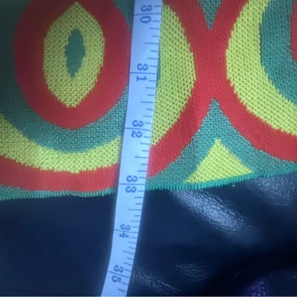 Zara Retro Jacquard Knit Mini Shift Dress Size L - Picture 8 of 10